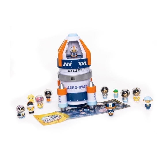 Ryan's World Galaxy Explorer Rocket 12 Pack Micro Figure Playset Toy - Picture 2 of 2